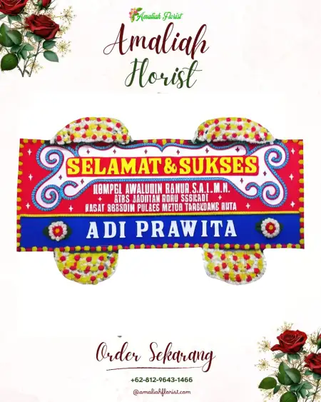 Papan Bunga Ucapan Selamat Surutanga